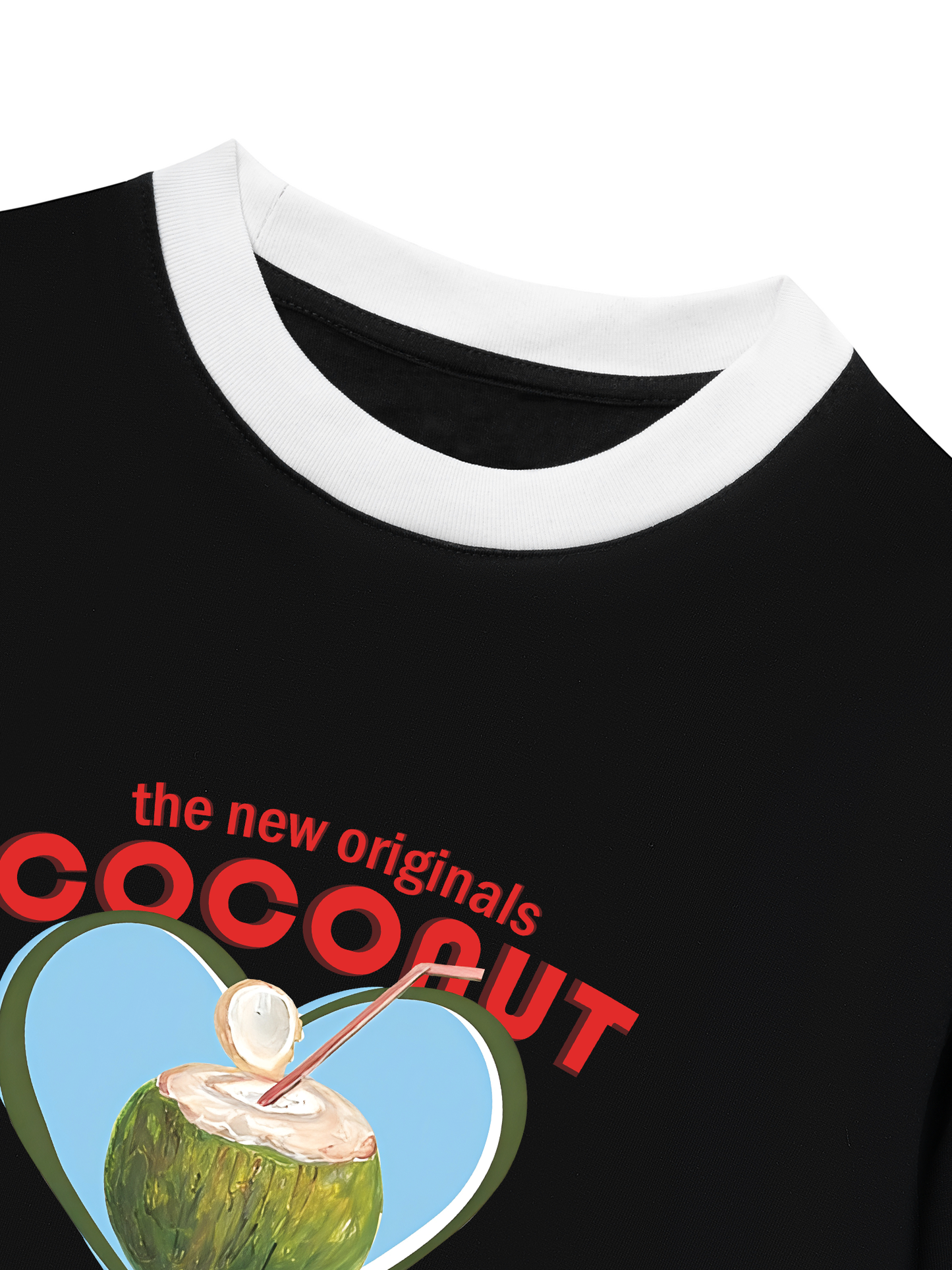 Áo Thun Ringer Relaxed Fit Summer Vibes Coconut