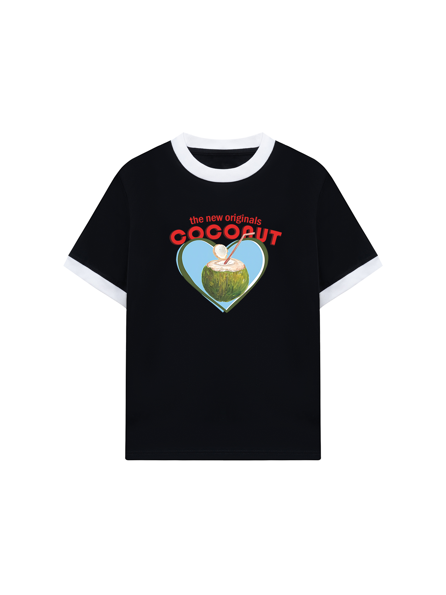 Áo Thun Ringer Relaxed Fit Summer Vibes Coconut