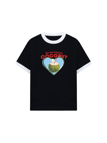 Áo Thun Ringer Relaxed Fit Summer Vibes Coconut