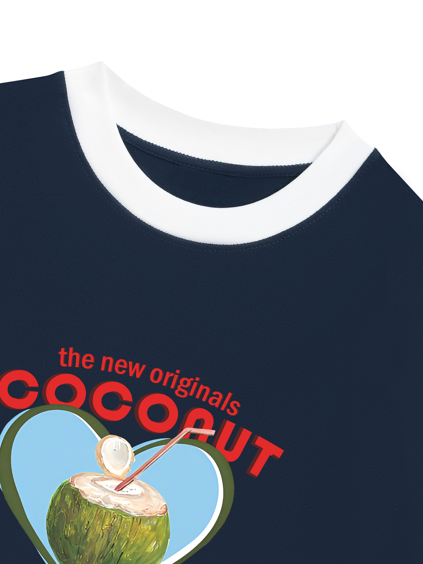 Áo Thun Ringer Relaxed Fit Summer Vibes Coconut