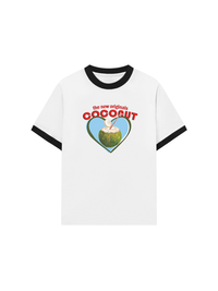 Áo Thun Ringer Relaxed Fit Summer Vibes Coconut