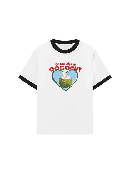Áo Thun Ringer Relaxed Fit Summer Vibes Coconut