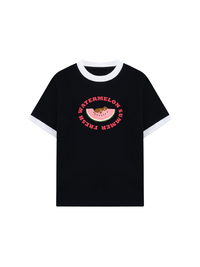 Áo Thun Ringer Relaxed Fit Summer Vibes Fresh Watermelon Summer