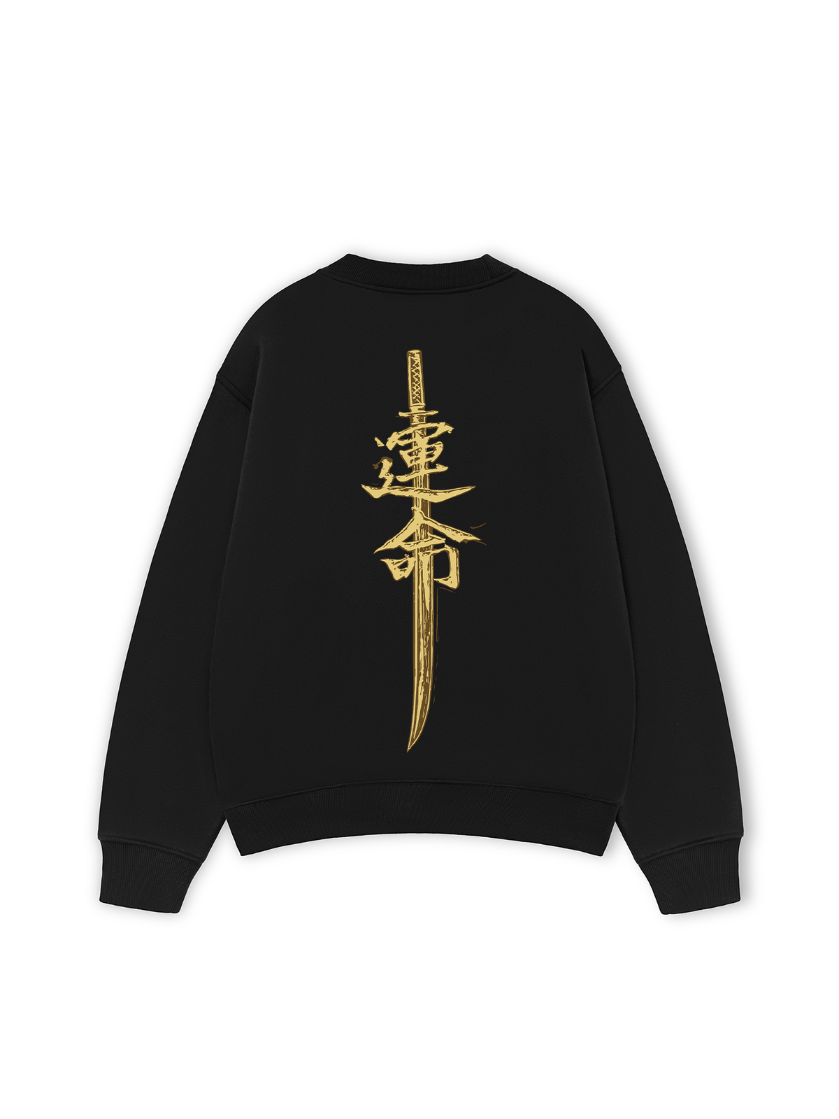 Áo Sweater Nỉ Hai Da Japan Spirit Yellow Katana