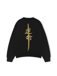 Áo Sweater Nỉ Hai Da Japan Spirit Yellow Katana