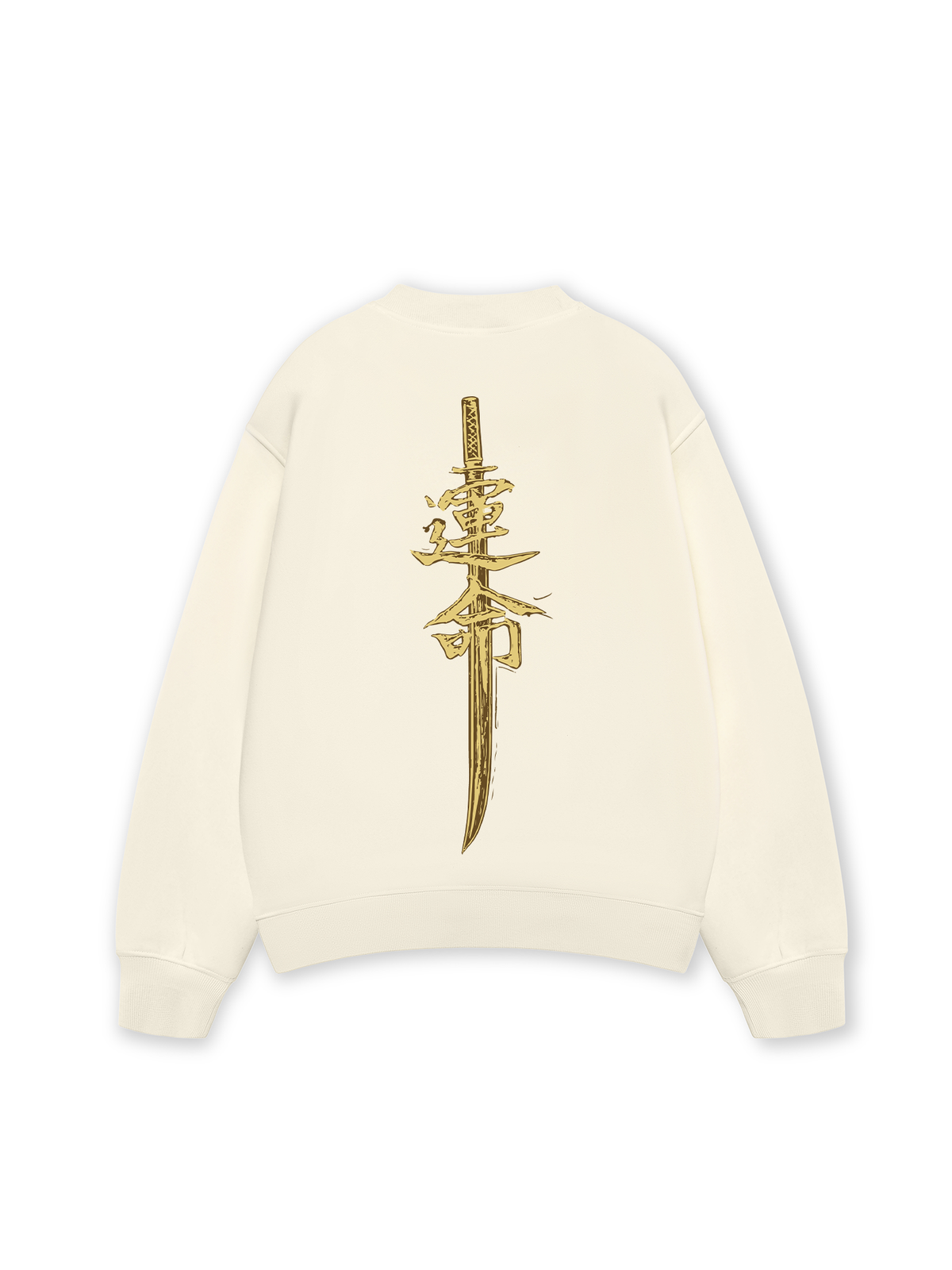 Áo Sweater Nỉ Hai Da Japan Spirit Yellow Katana