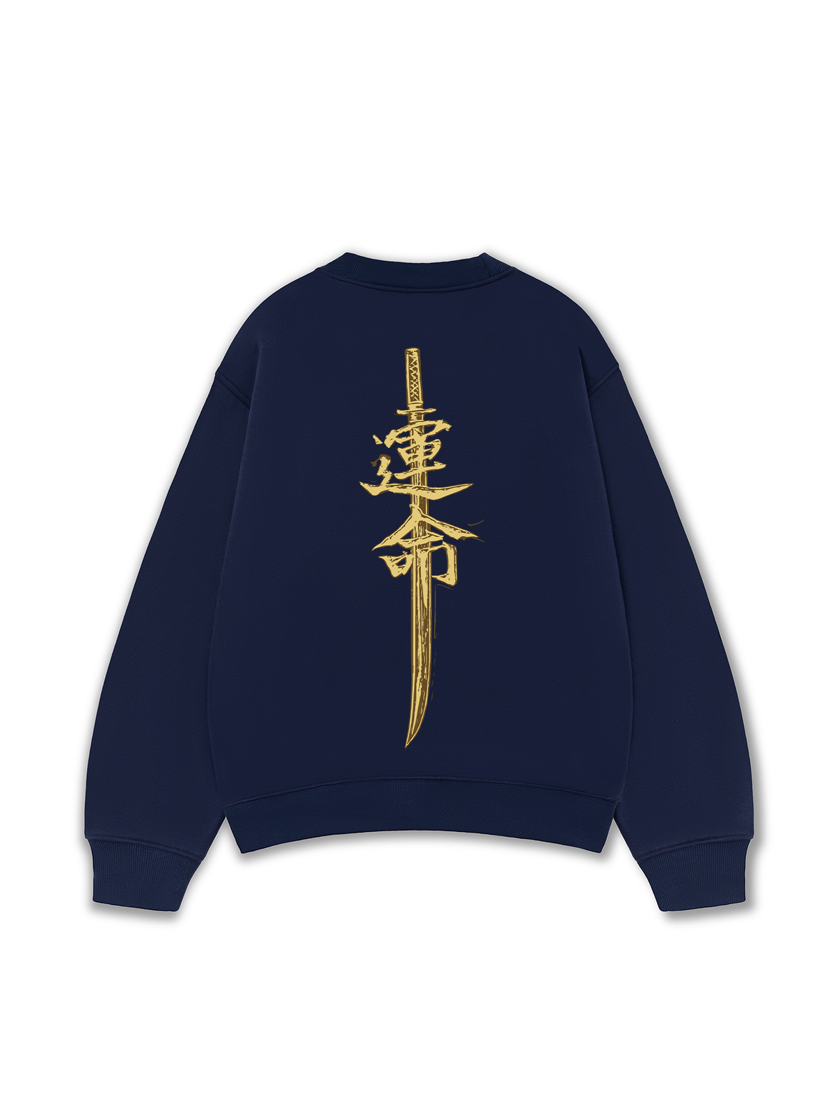Áo Sweater Nỉ Hai Da Japan Spirit Yellow Katana