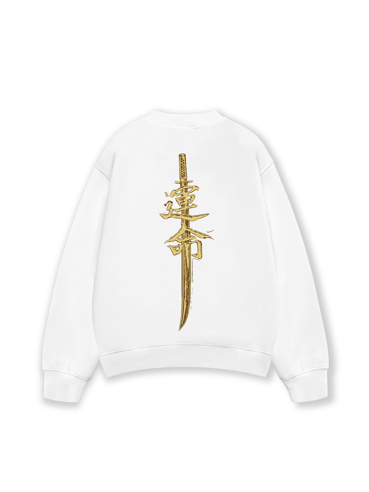 Áo Sweater Nỉ Hai Da Japan Spirit Yellow Katana