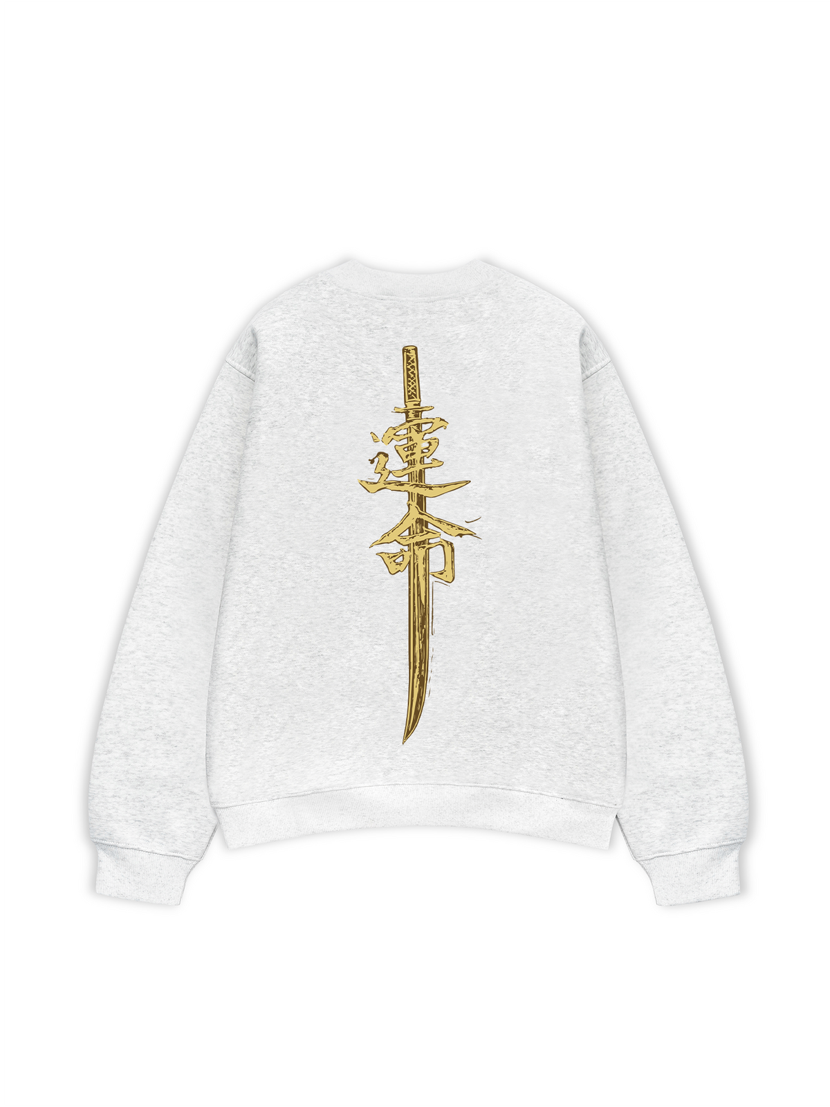 Áo Sweater Nỉ Hai Da Japan Spirit Yellow Katana