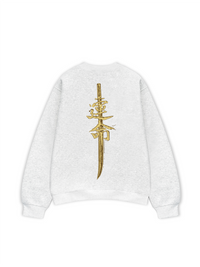 Áo Sweater Nỉ Hai Da Japan Spirit Yellow Katana