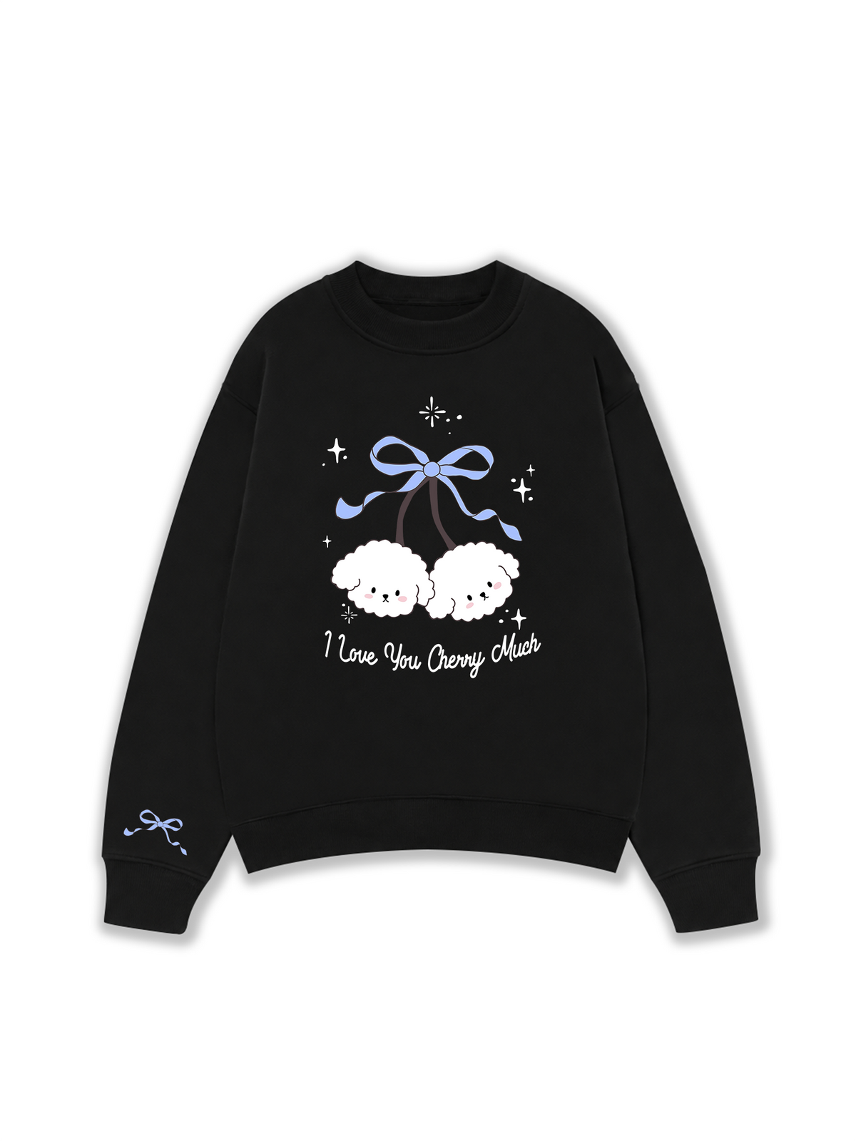 Áo Sweater Nỉ Hai Da Daily Cuties I Love You Cherry Much