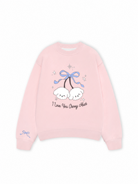Áo Sweater Nỉ Hai Da Daily Cuties I Love You Cherry Much