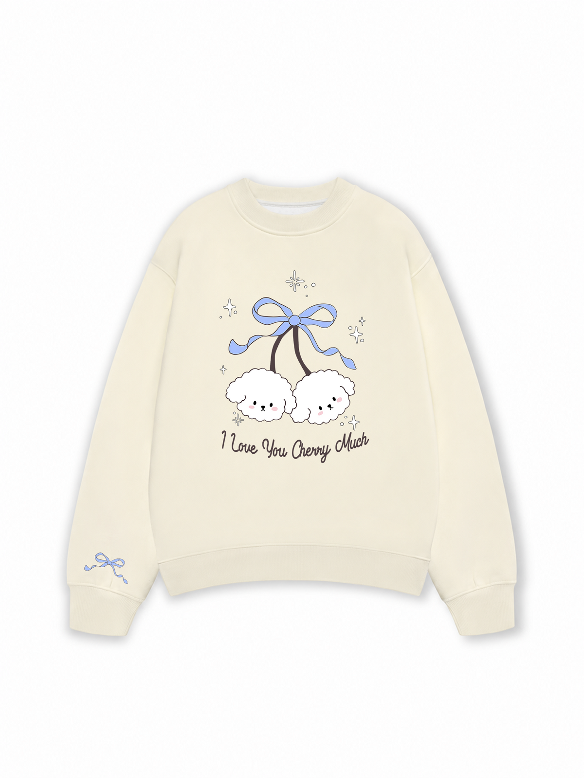 Áo Sweater Nỉ Hai Da Daily Cuties I Love You Cherry Much