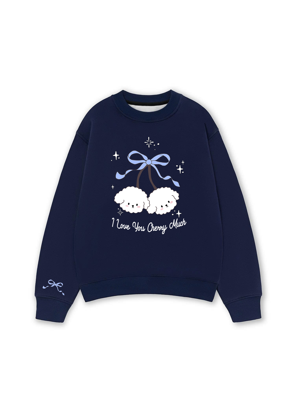 Áo Sweater Nỉ Hai Da Daily Cuties I Love You Cherry Much