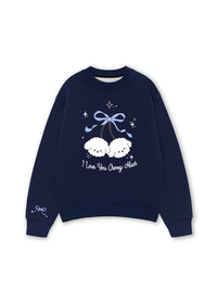 Áo Sweater Nỉ Hai Da Daily Cuties I Love You Cherry Much