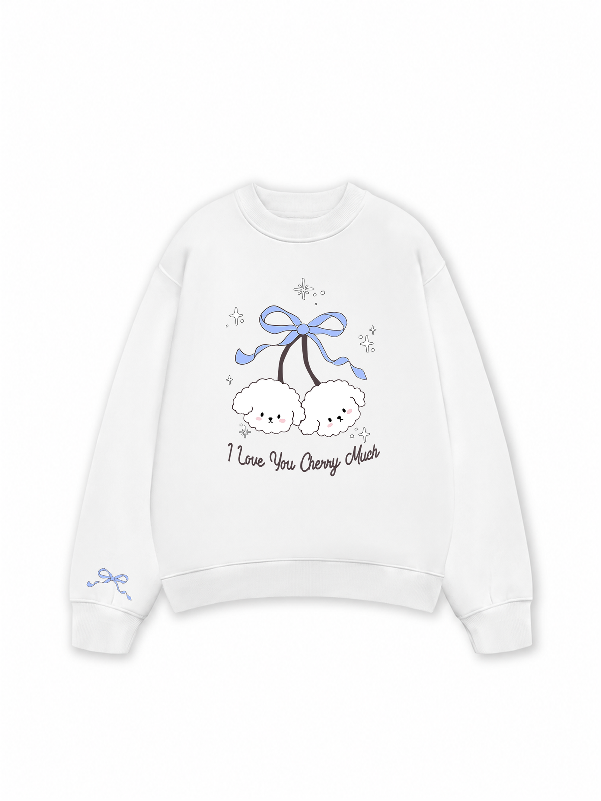 Áo Sweater Nỉ Hai Da Daily Cuties I Love You Cherry Much