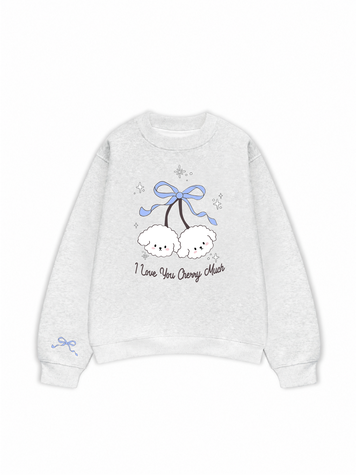 Áo Sweater Nỉ Hai Da Daily Cuties I Love You Cherry Much