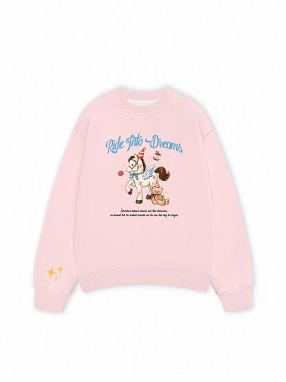 Áo Sweater Nỉ Hai Da Daily Cuties Run Into Dreams