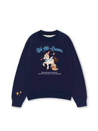 Áo Sweater Nỉ Hai Da Daily Cuties Run Into Dreams