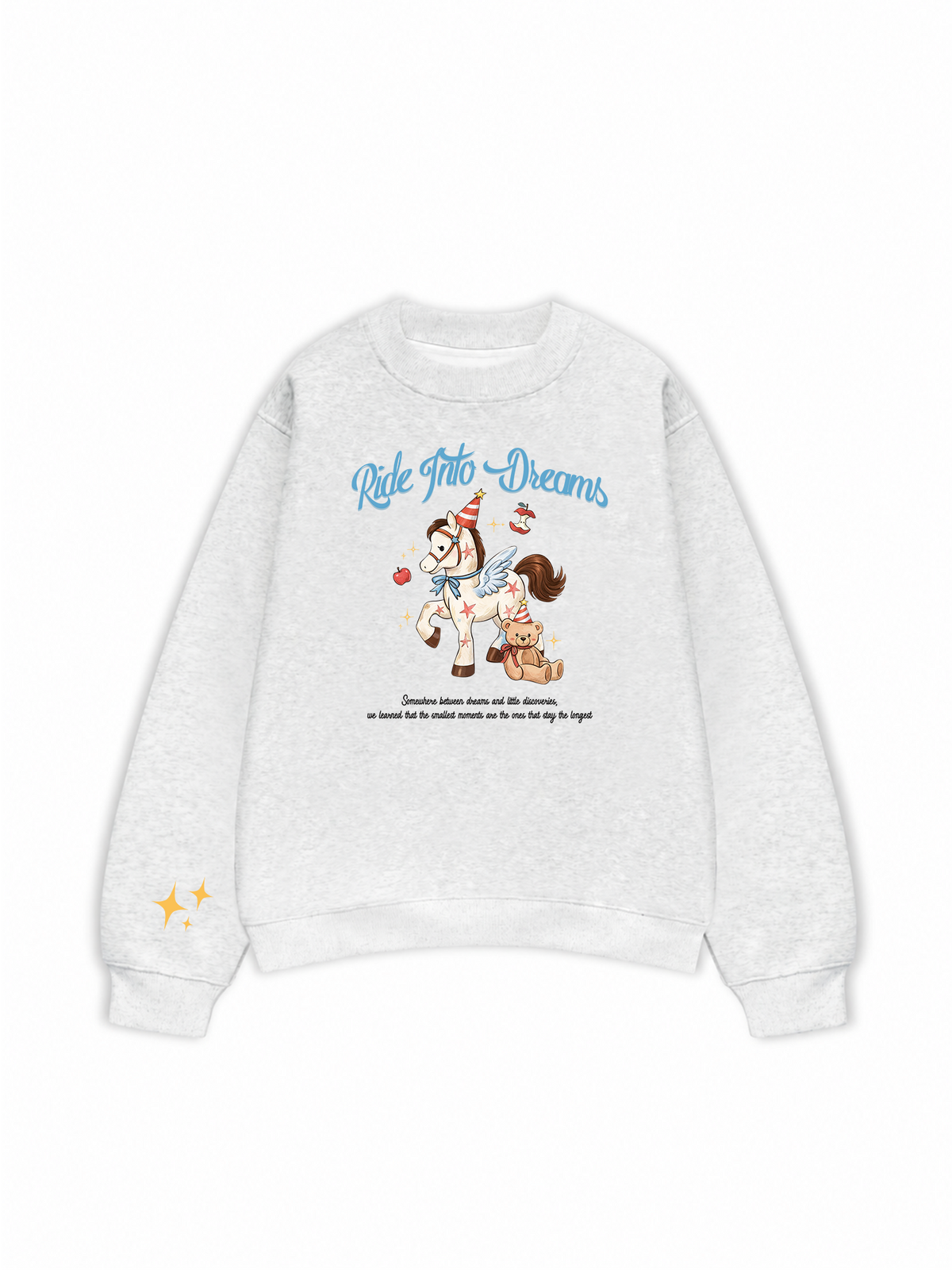Áo Sweater Nỉ Hai Da Daily Cuties Run Into Dreams
