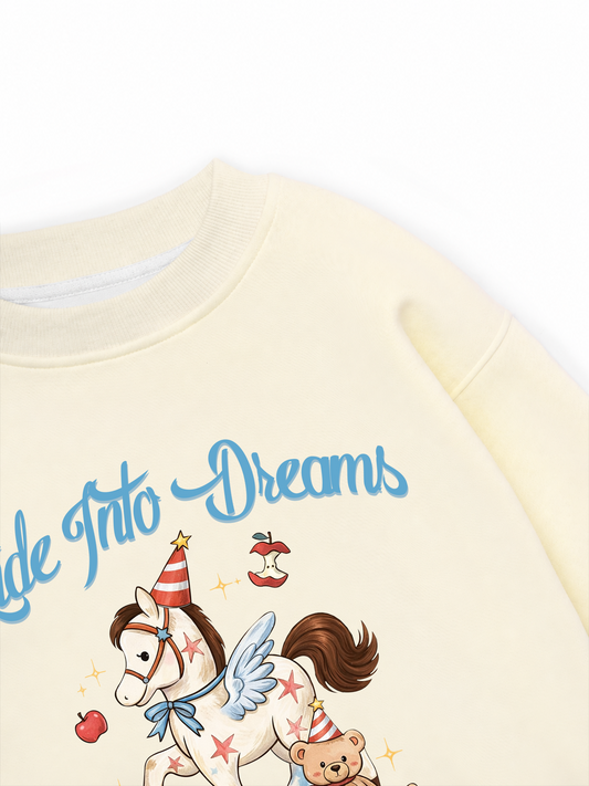 Áo Sweater Nỉ Hai Da Daily Cuties Run Into Dreams