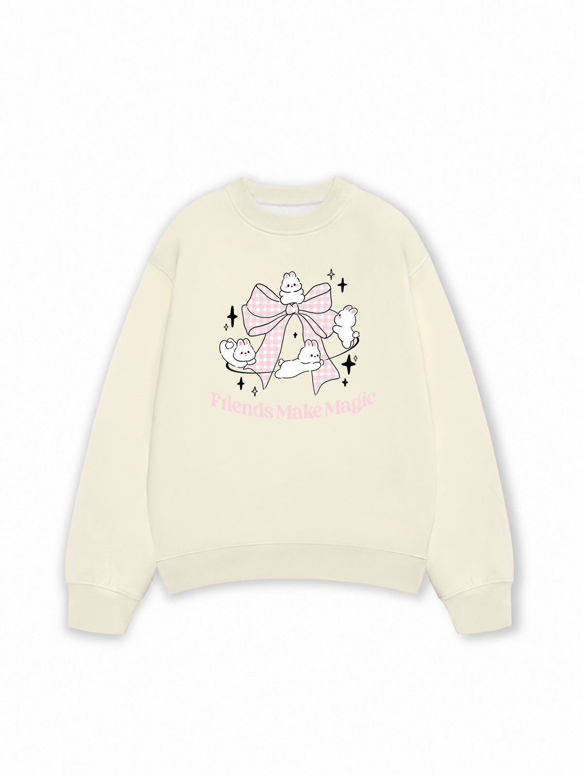 Áo Sweater Nỉ Hai Da Daily Cuties Friends Make Magic