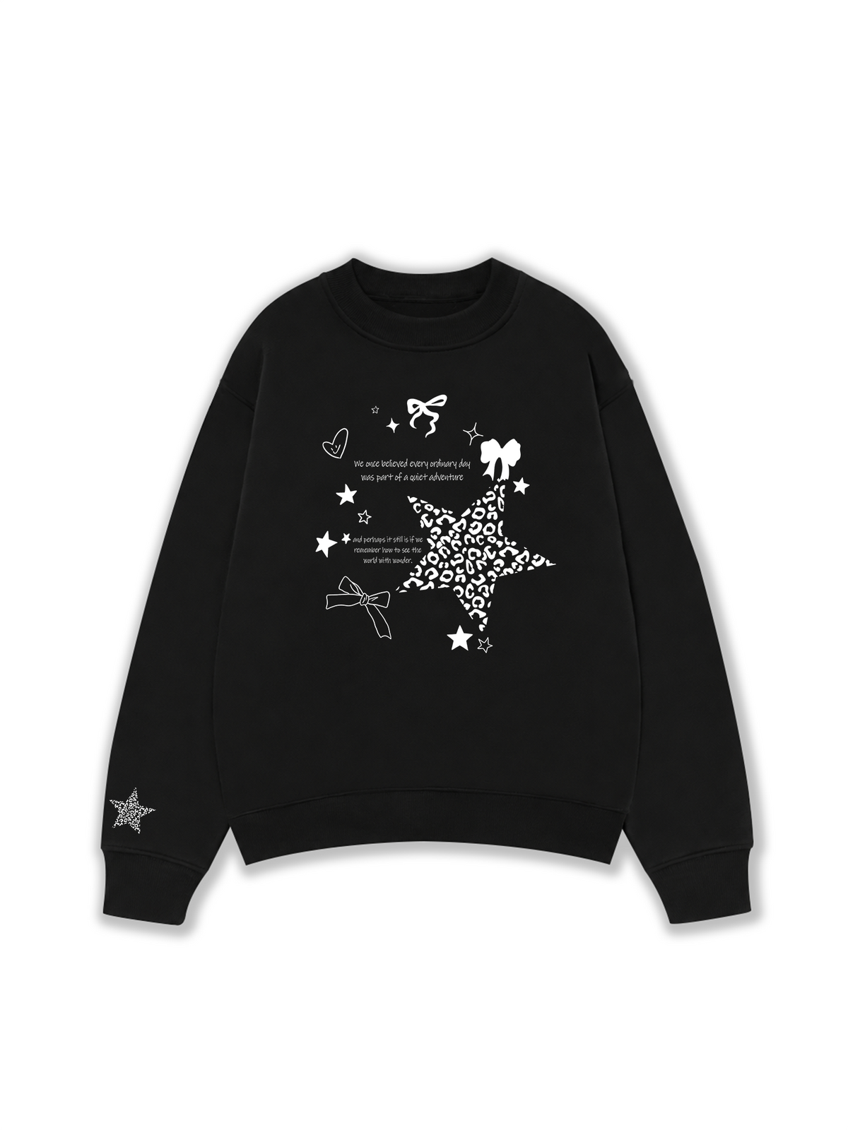 Áo Sweater Nỉ Hai Da Daily Cuties Leopard Star