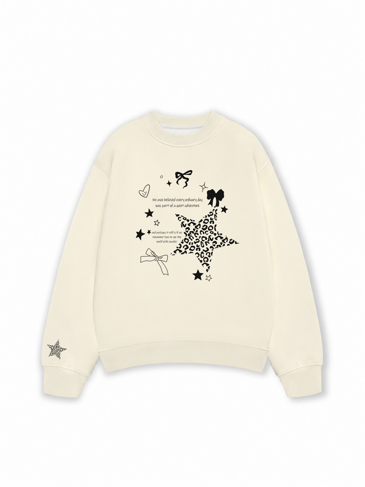 Áo Sweater Nỉ Hai Da Daily Cuties Leopard Star