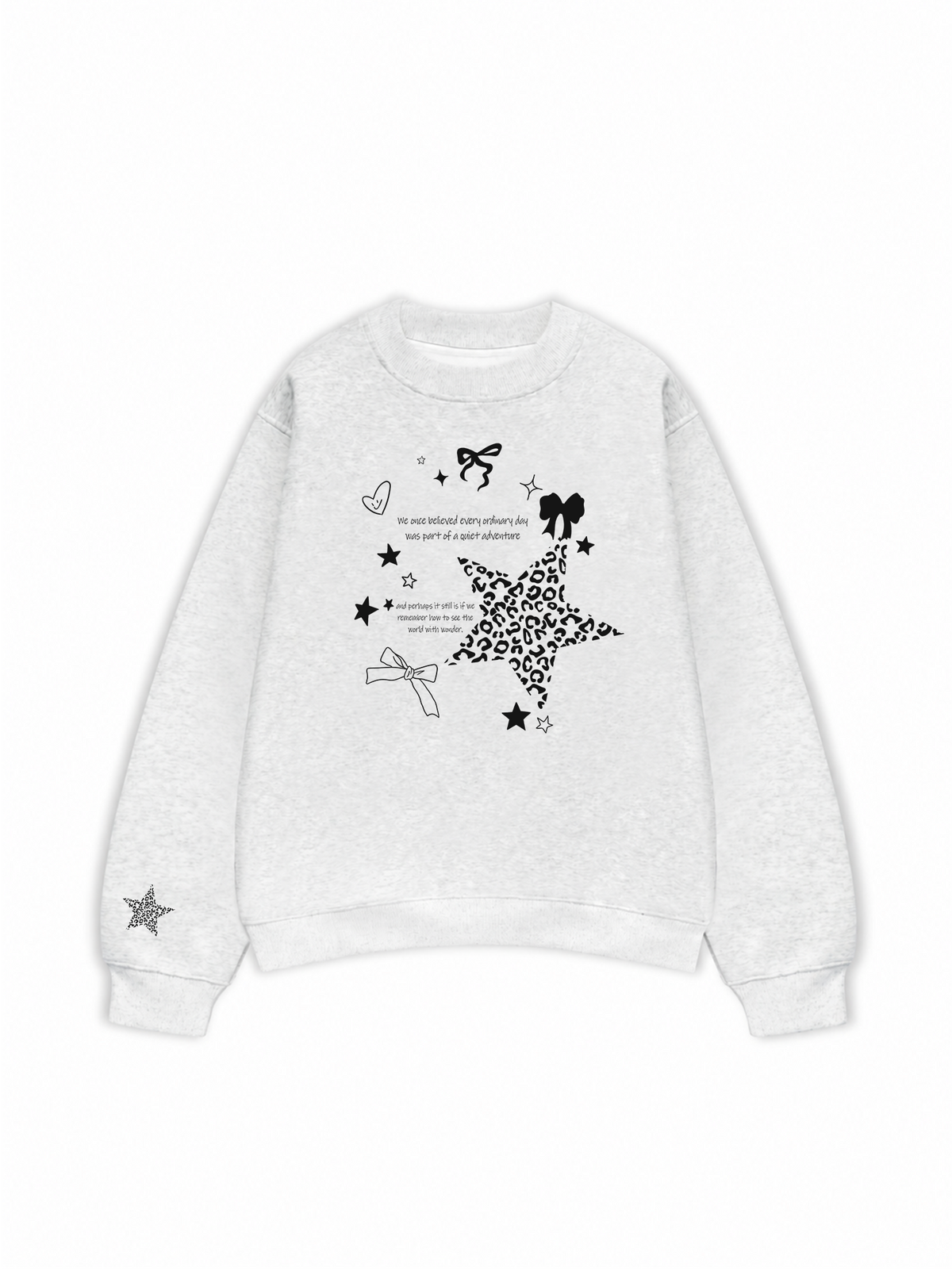Áo Sweater Nỉ Hai Da Daily Cuties Leopard Star