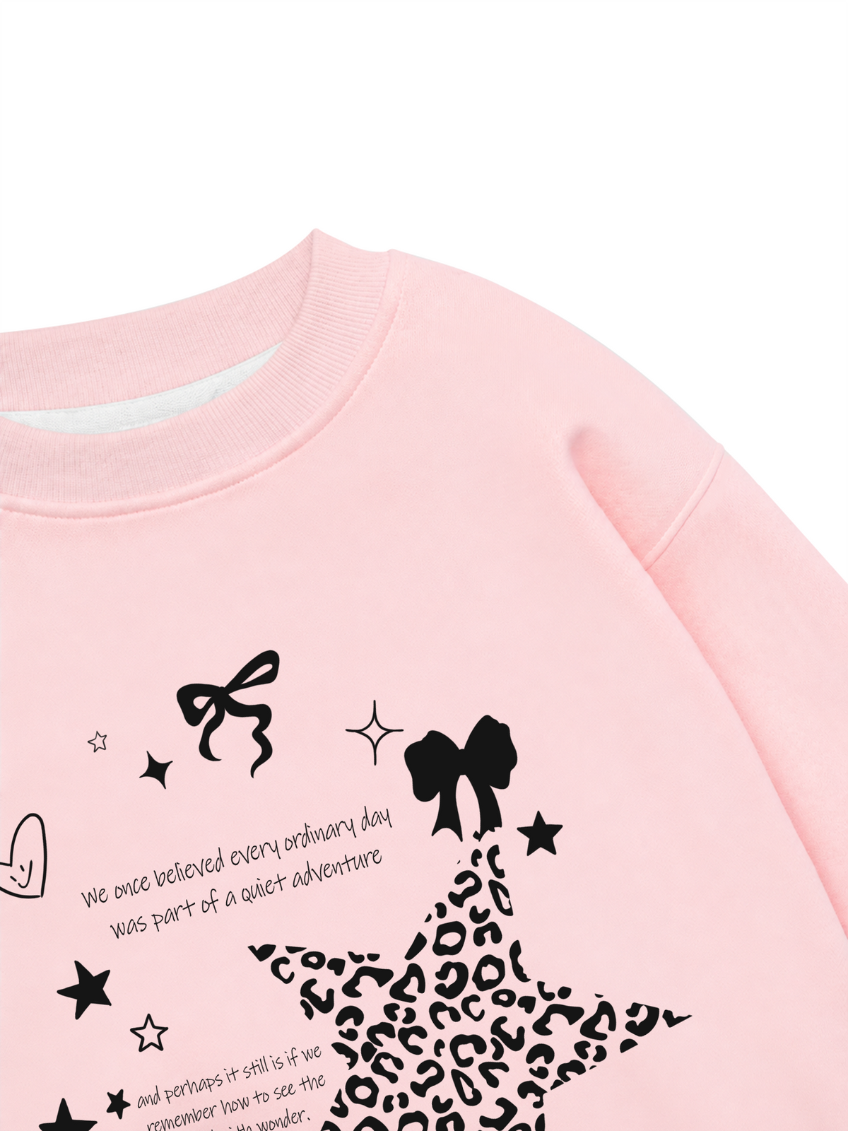 Áo Sweater Nỉ Hai Da Daily Cuties Leopard Star