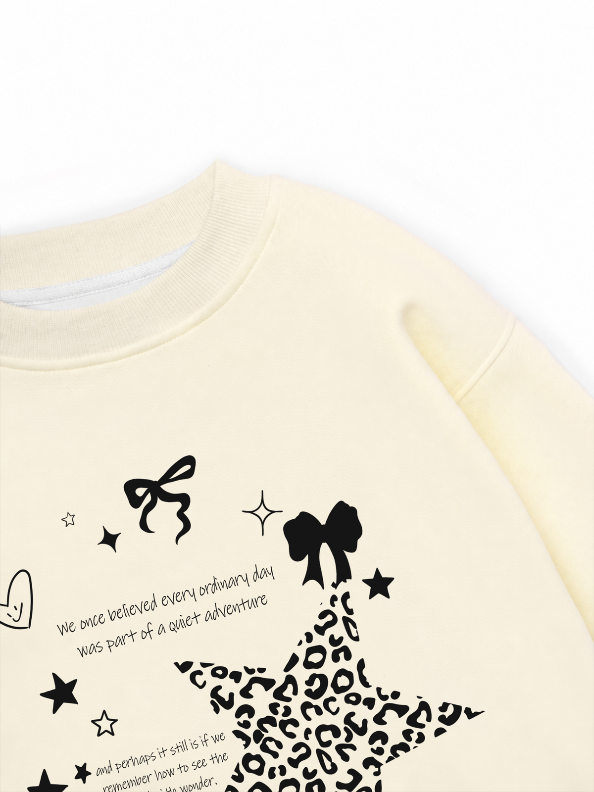 Áo Sweater Nỉ Hai Da Daily Cuties Leopard Star