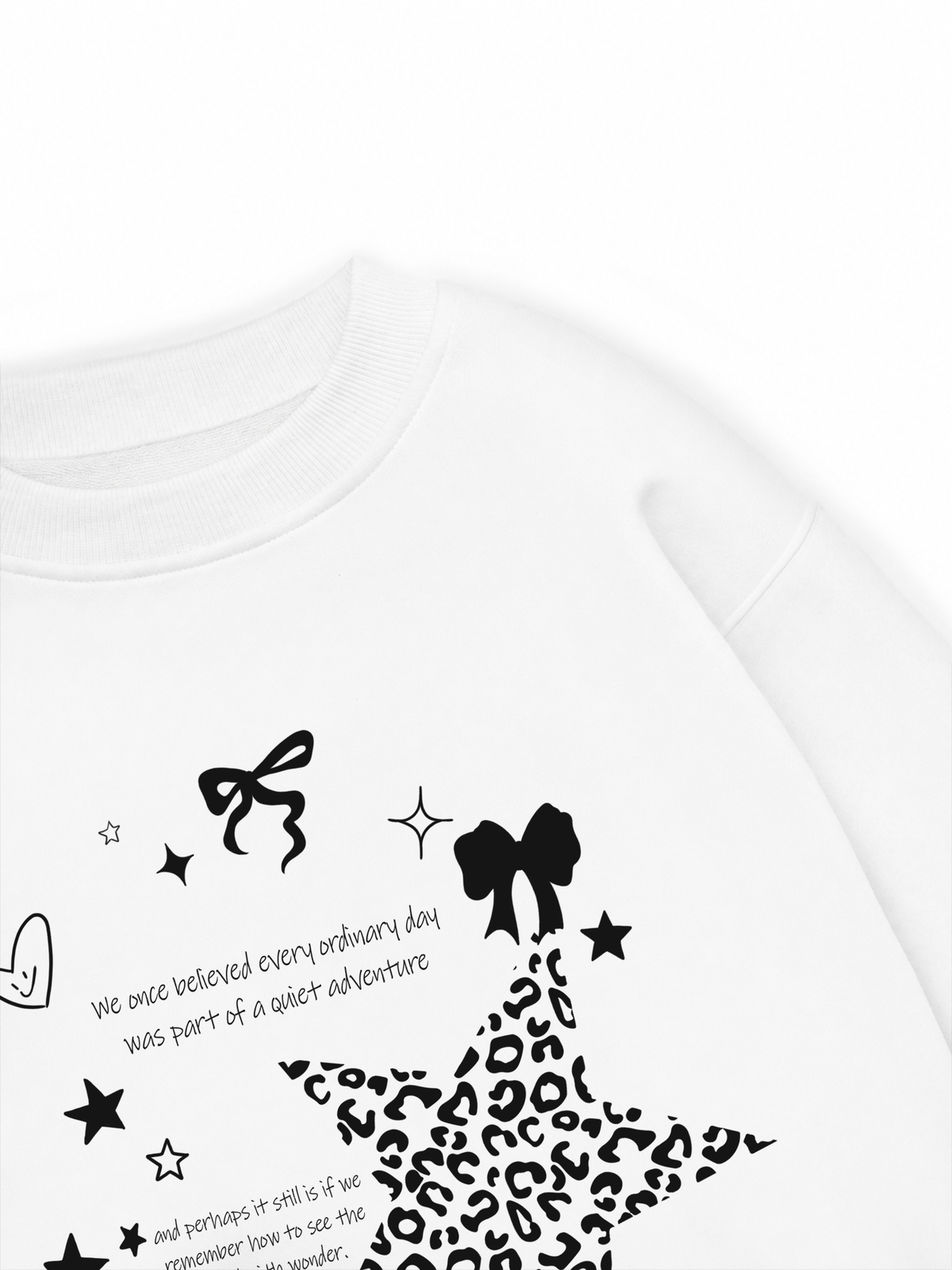 Áo Sweater Nỉ Hai Da Daily Cuties Leopard Star