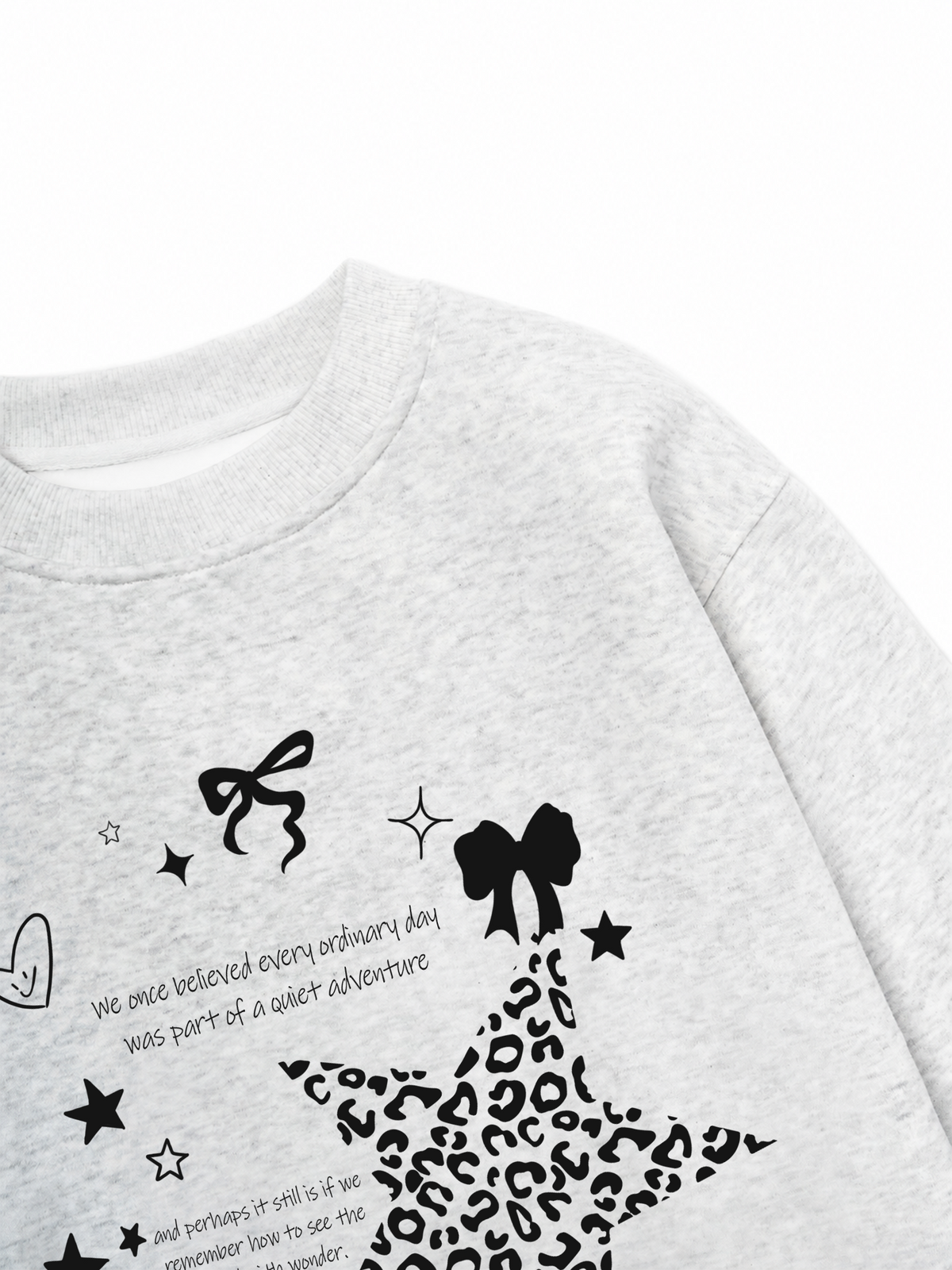 Áo Sweater Nỉ Hai Da Daily Cuties Leopard Star