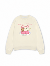 Áo Sweater Nỉ Hai Da Daily Cuties Two Cherries One Heart