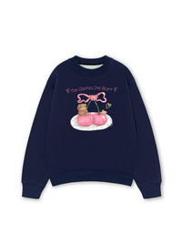 Áo Sweater Nỉ Hai Da Daily Cuties Two Cherries One Heart