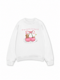 Áo Sweater Nỉ Hai Da Daily Cuties Two Cherries One Heart