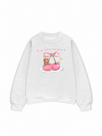 Áo Sweater Nỉ Hai Da Daily Cuties Two Cherries One Heart