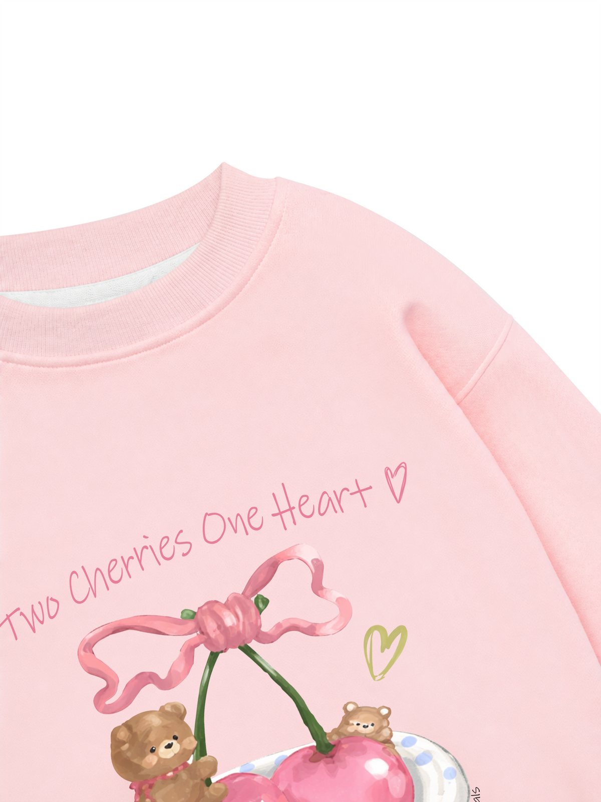 Áo Sweater Nỉ Hai Da Daily Cuties Two Cherries One Heart