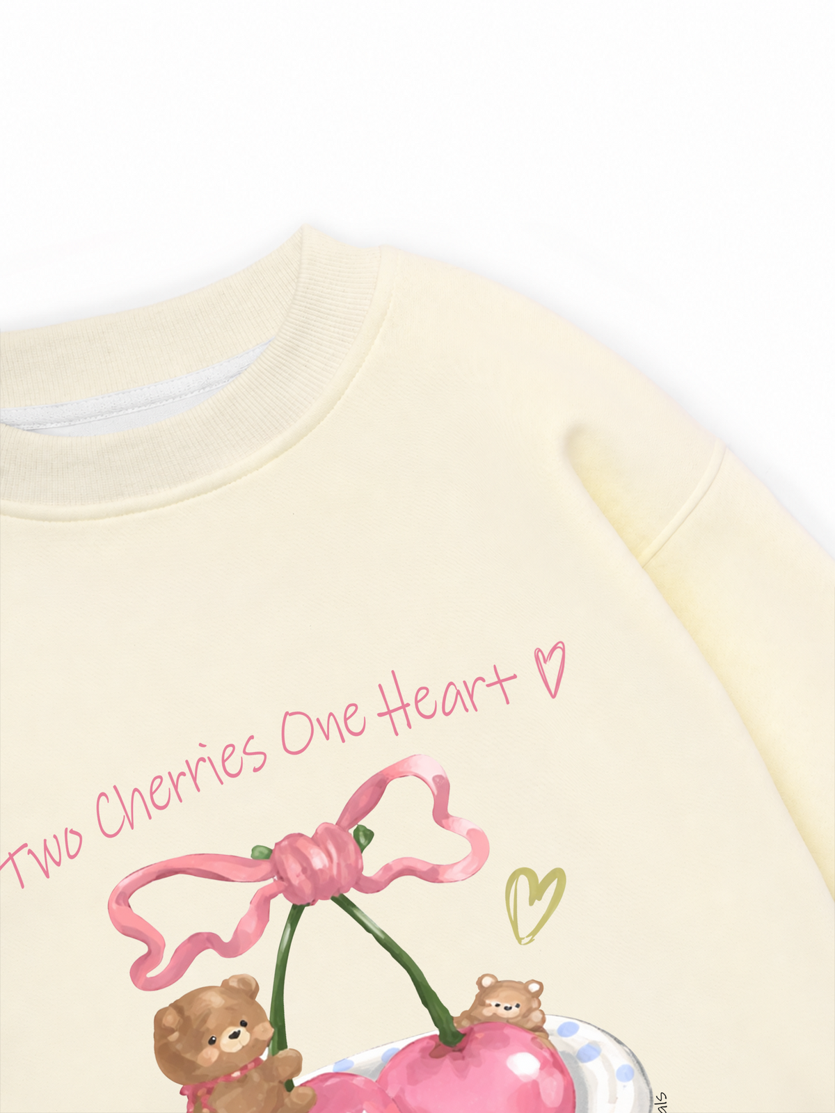 Áo Sweater Nỉ Hai Da Daily Cuties Two Cherries One Heart