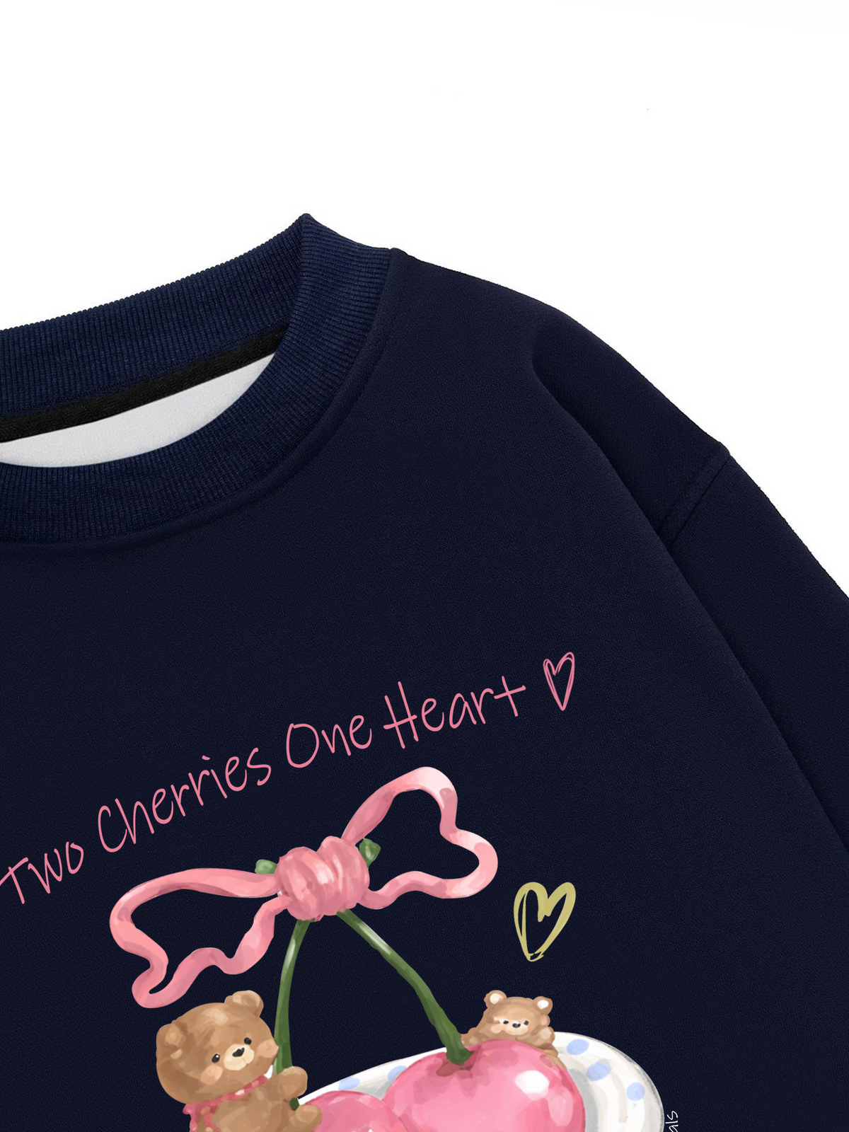Áo Sweater Nỉ Hai Da Daily Cuties Two Cherries One Heart
