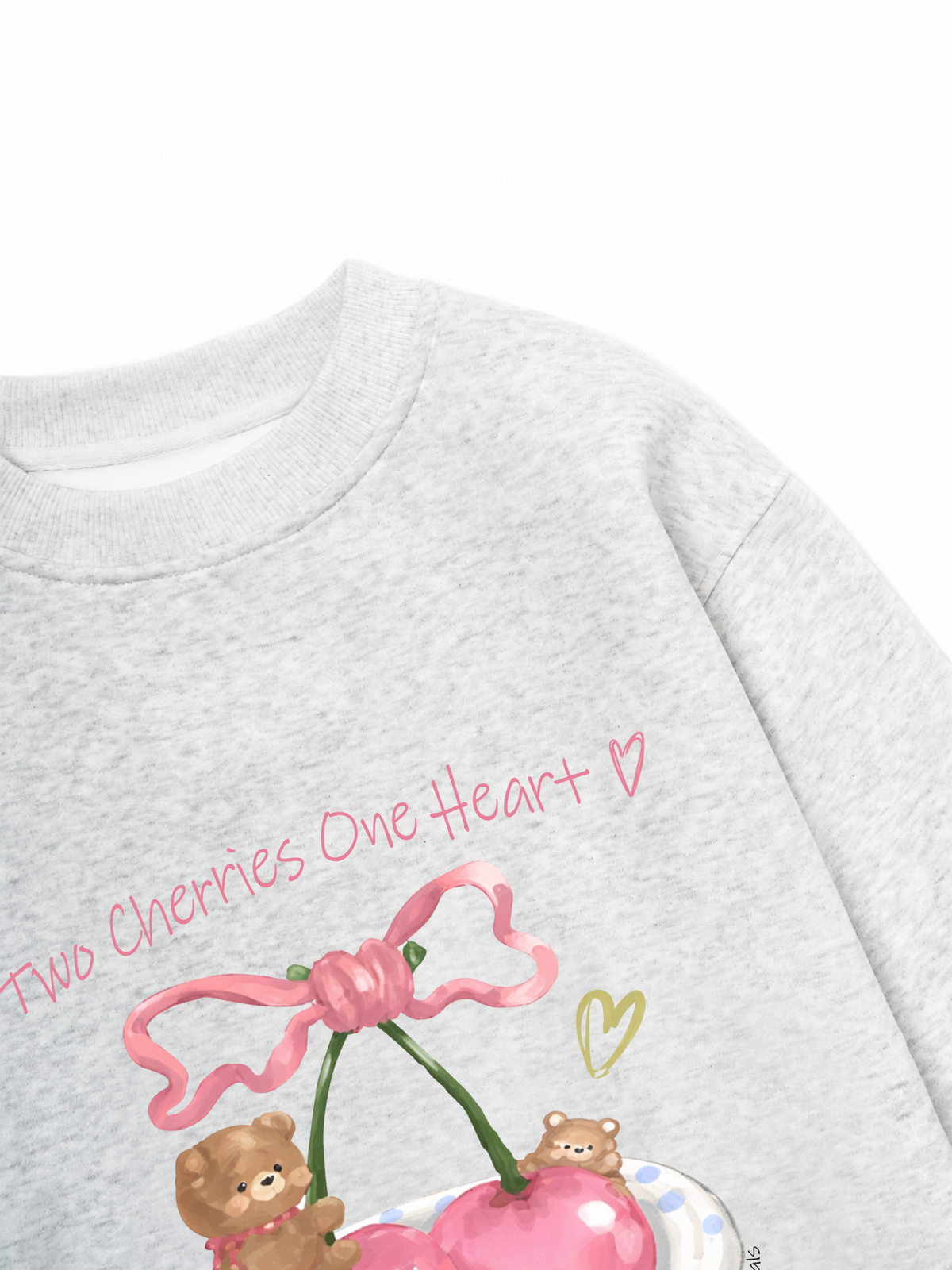 Áo Sweater Nỉ Hai Da Daily Cuties Two Cherries One Heart