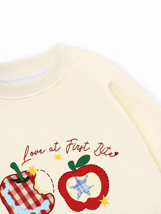 Áo Sweater Nỉ Hai Da Daily Cuties Love at First Bite