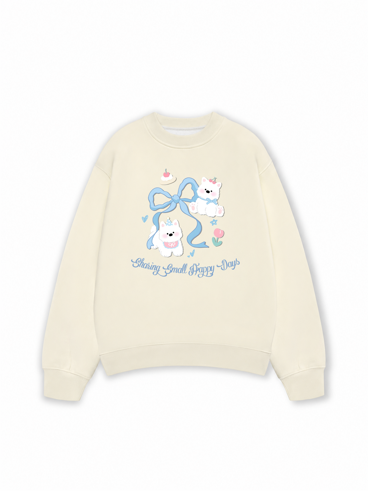Áo Sweater Nỉ Hai Da Daily Cuties Sharing Small Happy Days
