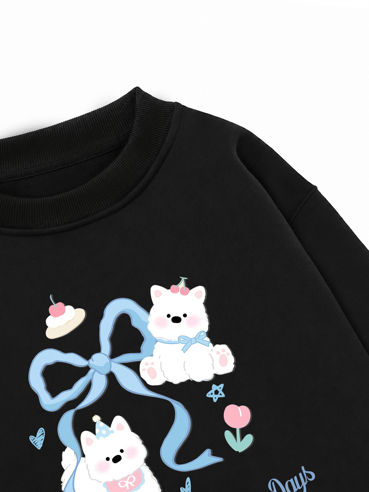 Áo Sweater Nỉ Hai Da Daily Cuties Sharing Small Happy Days