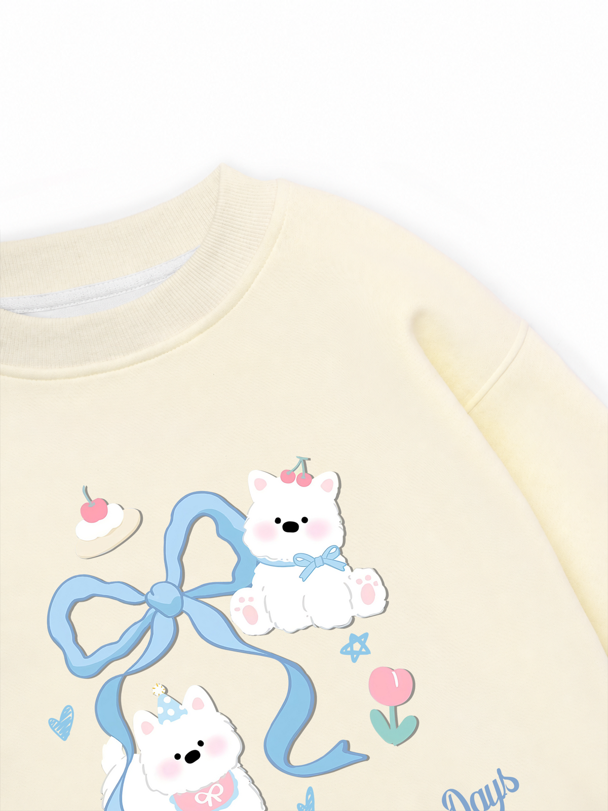 Áo Sweater Nỉ Hai Da Daily Cuties Sharing Small Happy Days