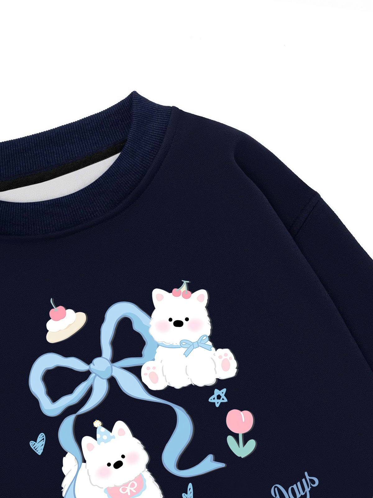 Áo Sweater Nỉ Hai Da Daily Cuties Sharing Small Happy Days