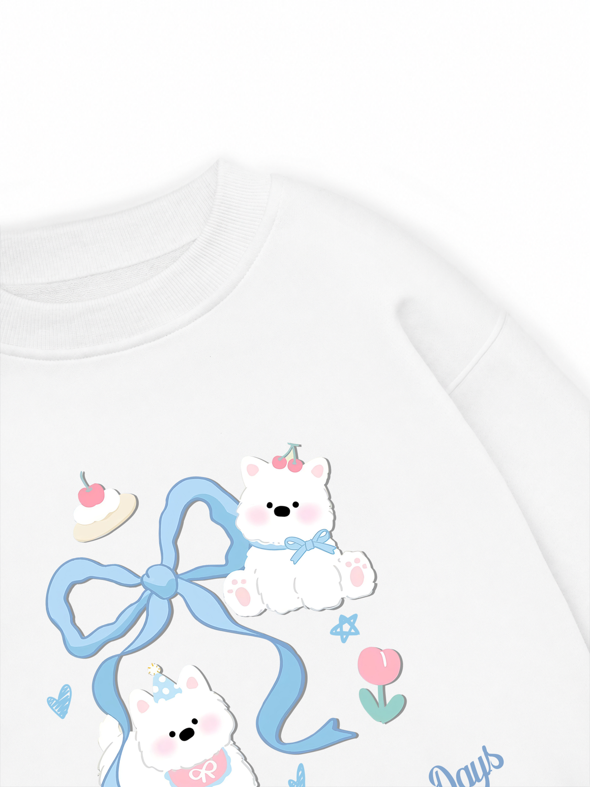 Áo Sweater Nỉ Hai Da Daily Cuties Sharing Small Happy Days
