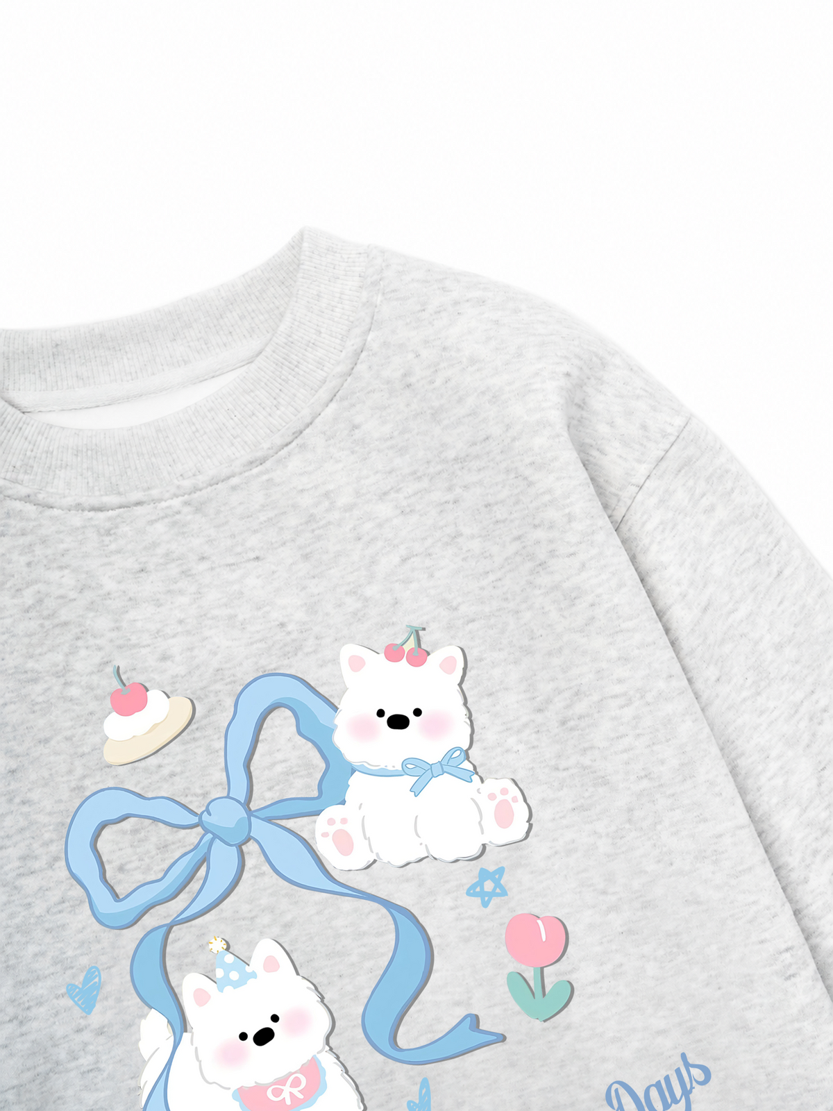 Áo Sweater Nỉ Hai Da Daily Cuties Sharing Small Happy Days