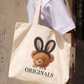 Túi Tote Rabbit Bear Doll