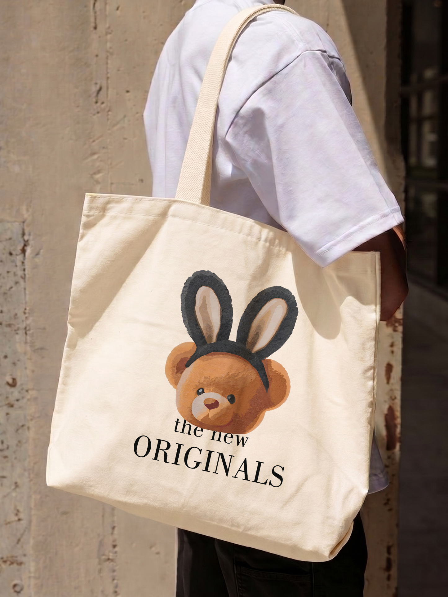 Túi Tote Rabbit Bear Doll